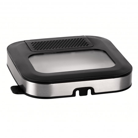 Φριτέζα Elite EDF-1102, 1200W, 2,5 l, 150-190C, παράθυρο παρατήρησης, φίλτρο οσμών, Inox/μαύρο