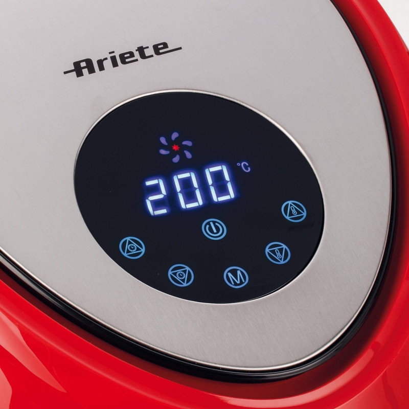 Φριτέζα ζεστού αέρα Ariete AIRY FRYER XXL 4618/01, 1800W, 5.5 l, 7 προγράμματα, χρονοδιακόπτης, οθόνη αφής LCD, Κόκκινο
