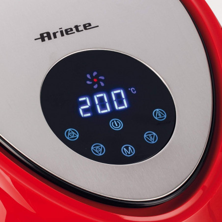 Φριτέζα ζεστού αέρα Ariete AIRY FRYER XXL 4618/01, 1800W, 5.5 l, 7 προγράμματα, χρονοδιακόπτης, οθόνη αφής LCD, Κόκκινο