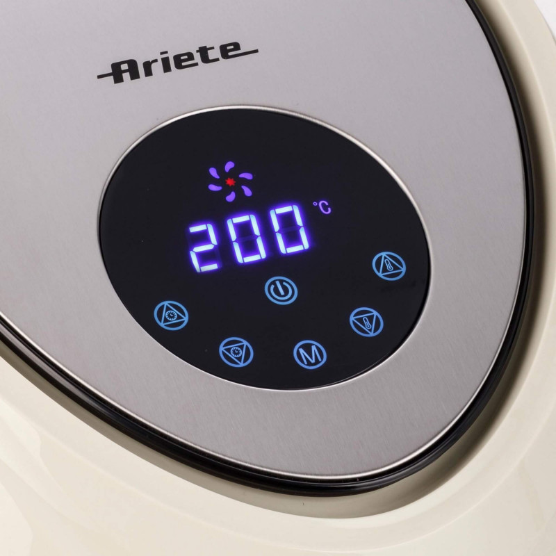 Φριτέζα ζεστού αέρα Ariete AIRY FRYER XXL 4618/02, 1800W, 5.5 l, 7 προγράμματα, χρονοδιακόπτης, οθόνη αφής LCD, Μπεζ