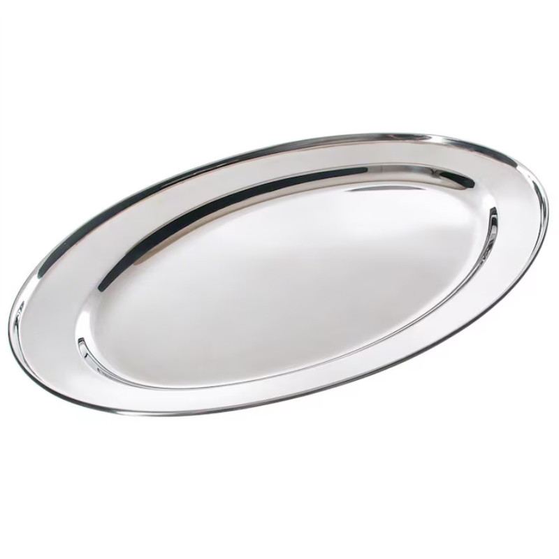Πιάτο σερβιρίσματος Kinghoff KH 1232, 40 cm, Οβάλ, Inox