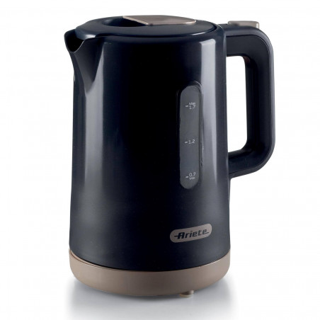 Ηλεκτρικός βραστήρας Ariete BREAKFAST 2846/00, 2200W, 1.7 l, Αυτόματη διακοπή λειτουργίας, Αφαιρούμενο φίλτρο, Σκούρο γκρι