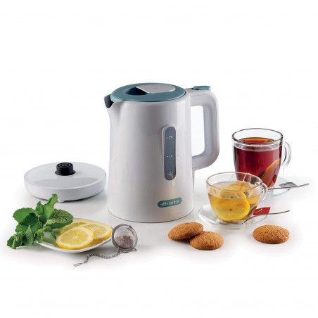 Ηλεκτρικός βραστήρας Ariete BREAKFAST 2846/01, 2200W, 1.7 l, Αυτόματη διακοπή λειτουργίας, Αφαιρούμενο φίλτρο, Λευκό