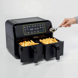 Ariete DUAL 4623/00, 1700W, 8 l, 8 προγράμματα, 35-200C, Sync, LCD οθόνη αφής, Μαύρο