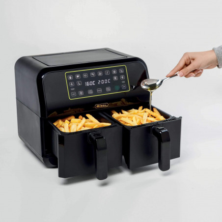 Ariete DUAL 4623/00, 1700W, 8 l, 8 προγράμματα, 35-200C, Sync, LCD οθόνη αφής, Μαύρο