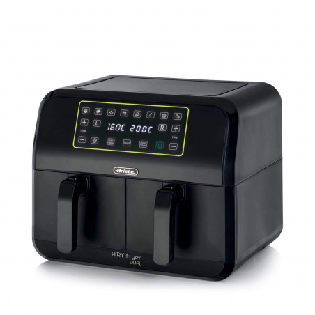 Ariete DUAL 4623/00, 1700W, 8 l, 8 προγράμματα, 35-200C, Sync, LCD οθόνη αφής, Μαύρο