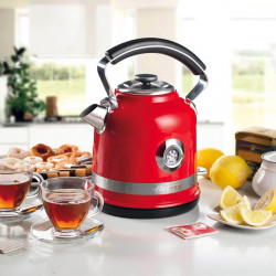 Ηλεκτρικός βραστήρας Ariete MODERNA 2854/00, 2000W, 1.7 l, Θερμόμετρο, ασύρματη βάση 360C, Αφαιρούμενο φίλτρο, Κόκκινο