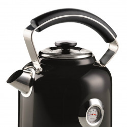 Ηλεκτρικός βραστήρας Ariete MODERNA 2854/02, 2000W, 1.7 l, Θερμόμετρο, ασύρματη βάση 360C, Αφαιρούμενο φίλτρο, Μαύρο