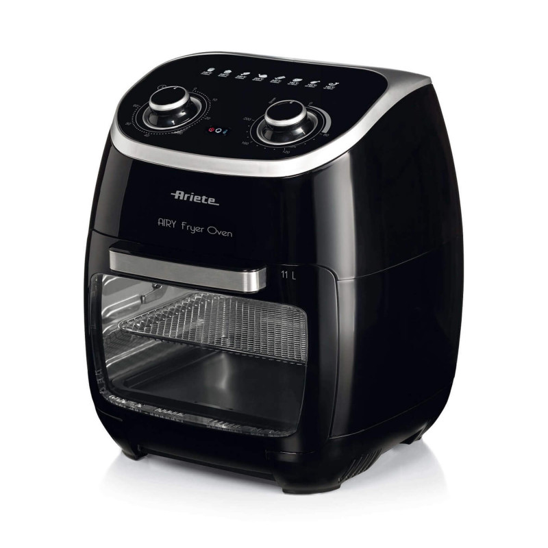 Ariete ΦΟΥΡΝΟΣ AIRY 4619/00, 2000W, 11 l, 8 προγράμματα, 80-200C, Ψησταριά, Χρονοδιακόπτης, Μαύρο