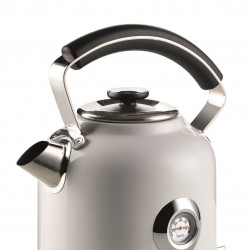 Ηλεκτρικός βραστήρας Ariete MODERNA 2854/01, 2000W, 1.7 l, Θερμόμετρο, ασύρματη βάση 360C, Αφαιρούμενο φίλτρο, Λευκό