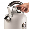 Ηλεκτρικός βραστήρας Ariete MODERNA 2854/01, 2000W, 1.7 l, Θερμόμετρο, ασύρματη βάση 360C, Αφαιρούμενο φίλτρο, Λευκό