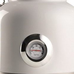Ηλεκτρικός βραστήρας Ariete MODERNA 2854/01, 2000W, 1.7 l, Θερμόμετρο, ασύρματη βάση 360C, Αφαιρούμενο φίλτρο, Λευκό