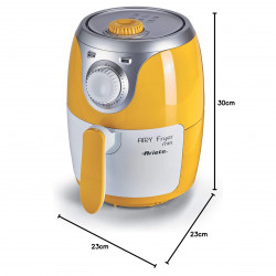Φριτέζα ζεστού αέρα Ariete AIRY FRYER MINI 4615/00, 1000W, 2 l, 80-200C, Αντιολισθητικά πόδια, Χρονοδιακόπτης, Κίτρινο