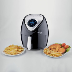 Φριτέζα ζεστού αέρα Ariete AIRY FRYER DIGITAL 4616/00, 1300W, 2.6 l, 7 προγράμματα, έως 200C, οθόνη αφής LCD, χρονοδιακόπτης, Μαύρο