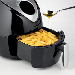 Φριτέζα ζεστού αέρα Ariete AIRY FRYER DIGITAL 4616/00, 1300W, 2.6 l, 7 προγράμματα, έως 200C, οθόνη αφής LCD, χρονοδιακόπτης, Μαύρο