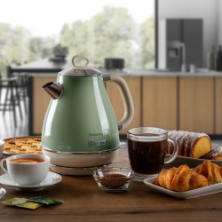 Ηλεκτρικός βραστήρας VINTAGE 2869/04, 2000W, 1.7 l, αφαιρούμενο φίλτρο, παράθυρο νερού, βάση 360C χωρίς καλώδιο, πράσινο