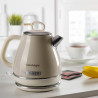 Ηλεκτρικός βραστήρας Ariete VINTAGE 2868/03, 1630W, 1 l, Μεταλλικό σώμα, Γρήγορο βράσιμο, Ασύρματη βάση, Μπεζ