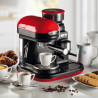 Μηχανή εσπρέσο Ariete ESPRESSO MODERNA 1318/00, 1080W, 15 bar, 0.8 l, Ενσωματωμένος μύλος καφέ, Ατμομάγειρας, Κόκκινο