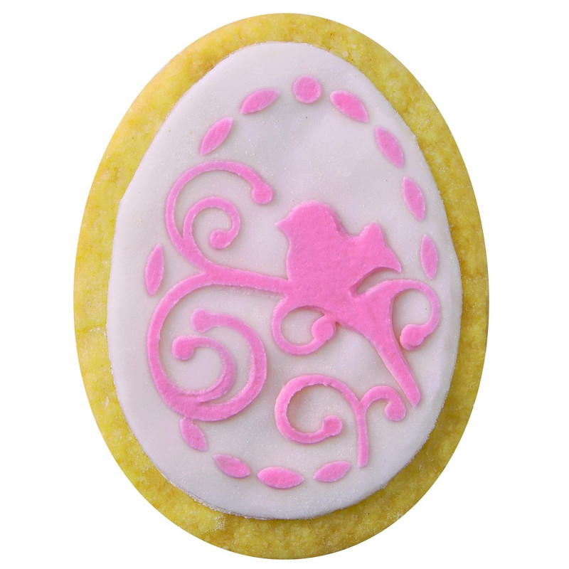 Σετ πασχαλινών διακοσμήσεων Dr.Oetker 1879, 5 τεμάχια, 4 διακοσμήσεις, 1 καλούπι, Ανοξείδωτο ατσάλι, Ασημί