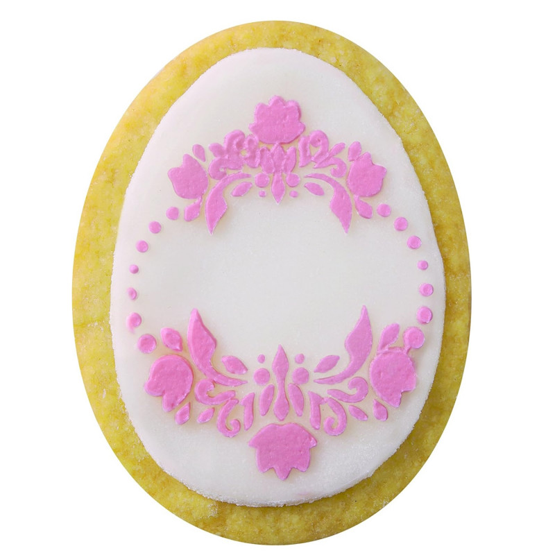 Σετ πασχαλινών διακοσμήσεων Dr.Oetker 1879, 5 τεμάχια, 4 διακοσμήσεις, 1 καλούπι, Ανοξείδωτο ατσάλι, Ασημί