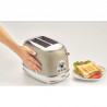 Τοστιέρα ψωμιού Ariete VINTAGE 0155/03, 810W, 2 φέτες, 3 λειτουργίες, 6 στάδια, Αφαιρούμενος δίσκος ψίχας, Μπεζ