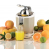 Πρέσα εσπεριδοειδών Ariete VINTAGE JUICER 0413/03, 85W, Μεταλλικό σώμα, Αθόρυβη λειτουργία, 2 εξαρτήματα, Μπεζ