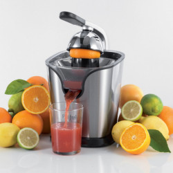 Πρέσα εσπεριδοειδών Ariete PRO JUICE 0411, 160W, Ατσάλινο περίβλημα, Διπλός κώνος με πτερύγια, Inox