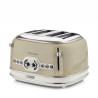 Τοστιέρα ψωμιού Ariete VINTAGE 0156/03, 1600W, 4 φέτες, 3 λειτουργίες, 6 στάδια, αφαιρούμενος δίσκος ψίχας, Μπεζ