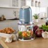 Τεμαχιστής Ariete VINTAGE 0438/05, 400W, 600 ml, 2 ταχύτητες, Ανοξείδωτο, Κούπα με διαβάθμιση, Μπλε