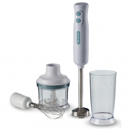 Μπλέντερ με τεμαχιστή 3 σε 1 Ariete BREAKFAST 0601/11, 700W, 500 ml, 2 ταχύτητες, λειτουργία κατά των πιτσιλίσματος, Λευκό