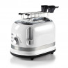 Τοστιέρα ψωμιού Ariete MODERNA 0149/01, 815W, 2 φέτες, 3 λειτουργίες, 6 στάδια, Κινητός δίσκος ψίχας, Λευκό