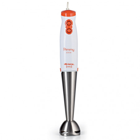 Μπλέντερ Ariete PIMMY 0881/00, 200W, 2 ταχύτητες, Ανοξείδωτο, Λευκό/πορτοκαλί
