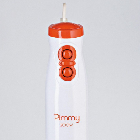 Μπλέντερ Ariete PIMMY 0881/00, 200W, 2 ταχύτητες, Ανοξείδωτο, Λευκό/πορτοκαλί