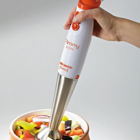 Μπλέντερ Ariete PIMMY 0881/00, 200W, 2 ταχύτητες, Ανοξείδωτο, Λευκό/πορτοκαλί