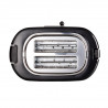 Τοστιέρα ψωμιού Ariete TOASTIME 0159/02, 700W, 2 φέτες, 3 λειτουργίες, 9 στάδια, Αφαιρούμενος δίσκος ψίχας, Μαύρο