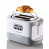 Τοστιέρα ψωμιού Ariete TOASTIME 0159/01, 700W, 2 φέτες, 3 λειτουργίες, 9 στάδια, Κινητός δίσκος για ψίχουλα, Λευκό