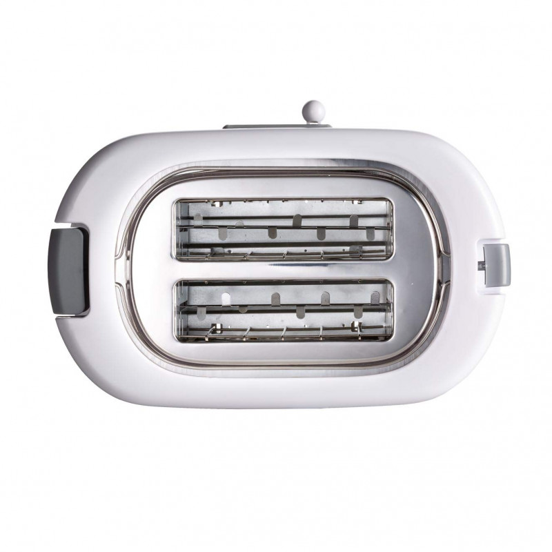 Τοστιέρα ψωμιού Ariete TOASTIME 0159/01, 700W, 2 φέτες, 3 λειτουργίες, 9 στάδια, Κινητός δίσκος για ψίχουλα, Λευκό