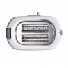 Τοστιέρα ψωμιού Ariete TOASTIME 0159/01, 700W, 2 φέτες, 3 λειτουργίες, 9 στάδια, Κινητός δίσκος για ψίχουλα, Λευκό