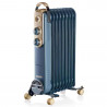 Ariete VINTAGE 0838 καλοριφέρ λαδιού, 2000W, 9 πτερύγια, 3 στάδια, Ένδειξη ισχύος, 360C περιστρεφόμενοι τροχοί, Λαβή, Μπλε