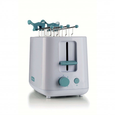 Τοστιέρα ψωμιού Ariete BREAKFAST 0157/04, 760W, 2 φέτες, κουμπί διακοπής, 7 στάδια, αφαιρούμενος δίσκος ψίχας, Λευκό