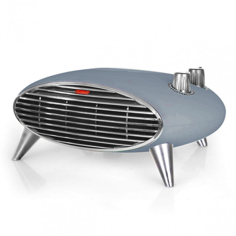 Θερμάστρα με ανεμιστήρα Ariete Vintage 2.0 8211/05, 2000W, 2 ταχύτητες, Κρύος αέρας, Θερμοστάτης, Αθόρυβη λειτουργία, Μπλε