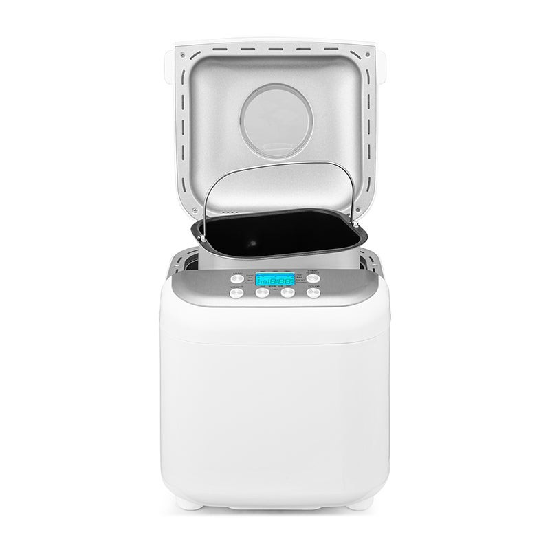 Αρτοπαρασκευαστής Crown CBM-6511, 600W, 1l, 19 προγράμματα, Χρονόμετρο, οθόνη LCD, Μνήμη, Λευκό