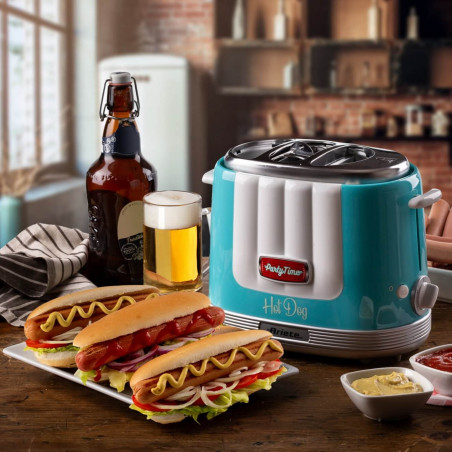 Ariete PARTY TIME 0206/01, 650W, 4 διαμερίσματα, 5 στάδια, λειτουργία Stop, τυρκουάζ