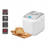 Αρτοπαρασκευαστής Crown CBM-6511, 600W, 1l, 19 προγράμματα, Χρονόμετρο, οθόνη LCD, Μνήμη, Λευκό