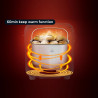 Αρτοπαρασκευαστής Crown CBM-6511, 600W, 1l, 19 προγράμματα, Χρονόμετρο, οθόνη LCD, Μνήμη, Λευκό
