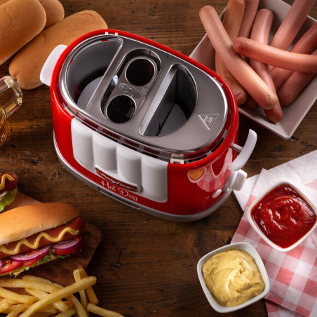 Ariete PARTY TIME 0206/00, 650W, 4 διαμερίσματα, 5 στάδια, λειτουργία Stop, Κόκκινο