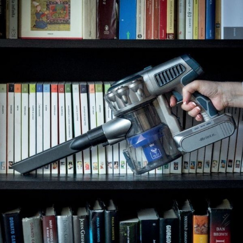 Κάθετη ηλεκτρική σκούπα Ariete SCOPA Digital 2723/00, 200W, Ψηφιακό μοτέρ, Φιλτράρισμα αέρα HEPA, Φώτα LED, Μηχανοκίνητη βούρτσα, Πορτοκαλί