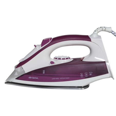 Σίδερο Ariete STEAM 6215/00, 2200W, 0.28 l, Ατσάλινη πλάκα, Αυτοκαθαριζόμενο, Ροζ