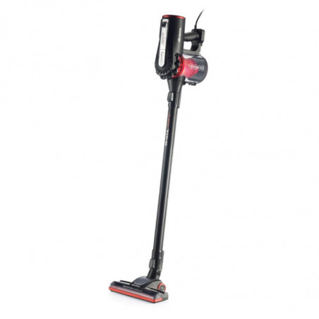 Κάθετη ηλεκτρική σκούπα Ariete HANDY FORCE 2759, 600W, 0.5 l, Μηχανοκίνητη βούρτσα, LED, HEPA, Μαύρο/κόκκινο