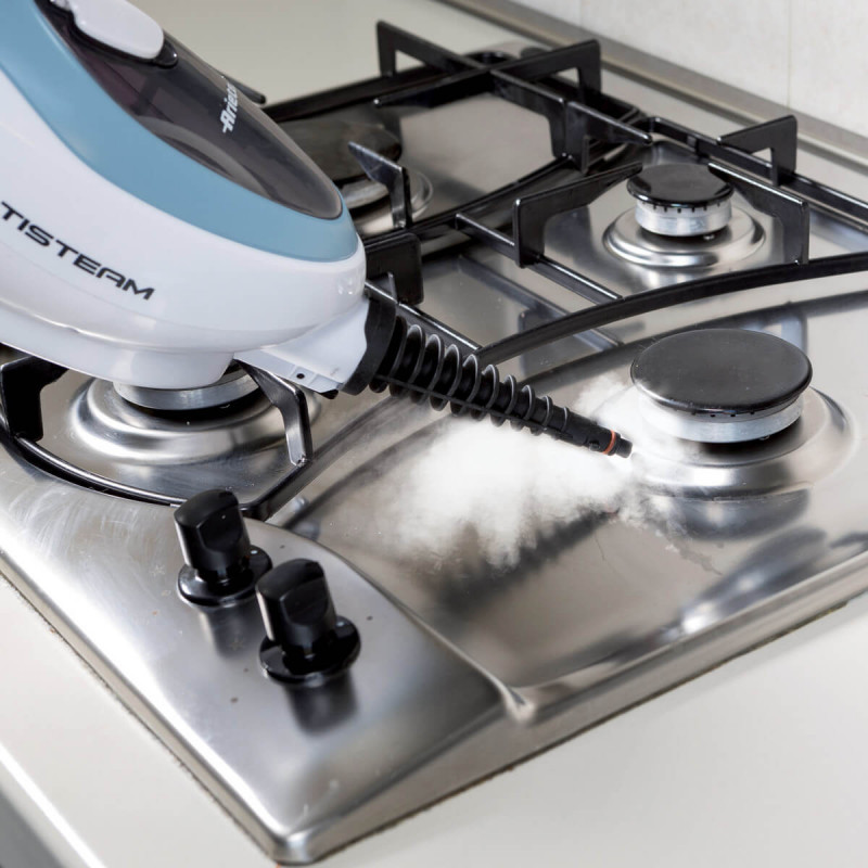 Καθαριστής ατμού Ariete STEAM MOP 4164/00 10in1, 1500 W, 350 ml, Περιστρεφόμενη κεφαλή, Αξεσουάρ, Λευκό/Μπλε